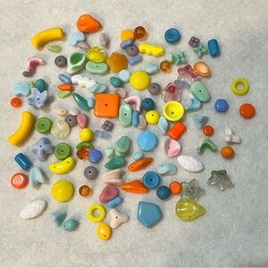 Pastel Party Mix, Unique One-Of-A-Kind Vintage & Quality Rare German Glass Beads